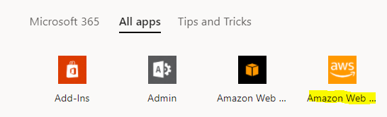 AWS accounts and permissions list